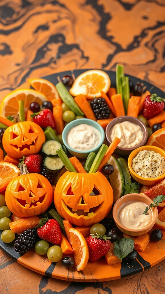festive veggie cups treat