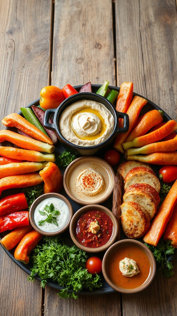 festive veggie skeleton platter