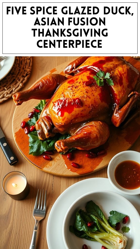 Five‑Spice Glazed Duck, Asian‑Fusion Thanksgiving Centerpiece