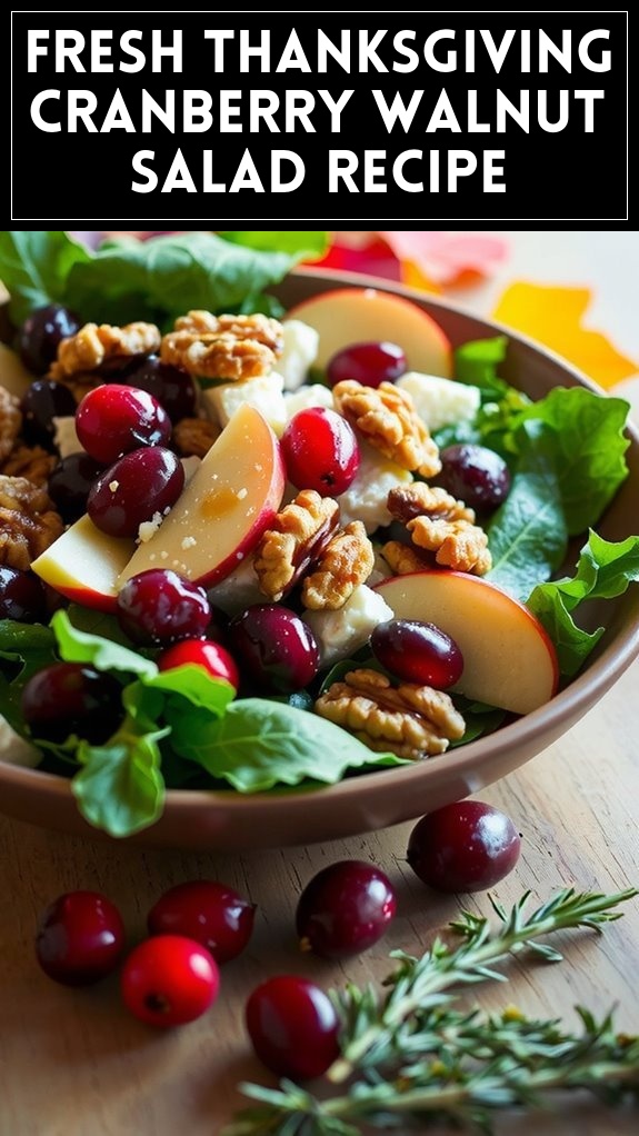 Fresh Thanksgiving Cranberry Walnut Salad Recipe