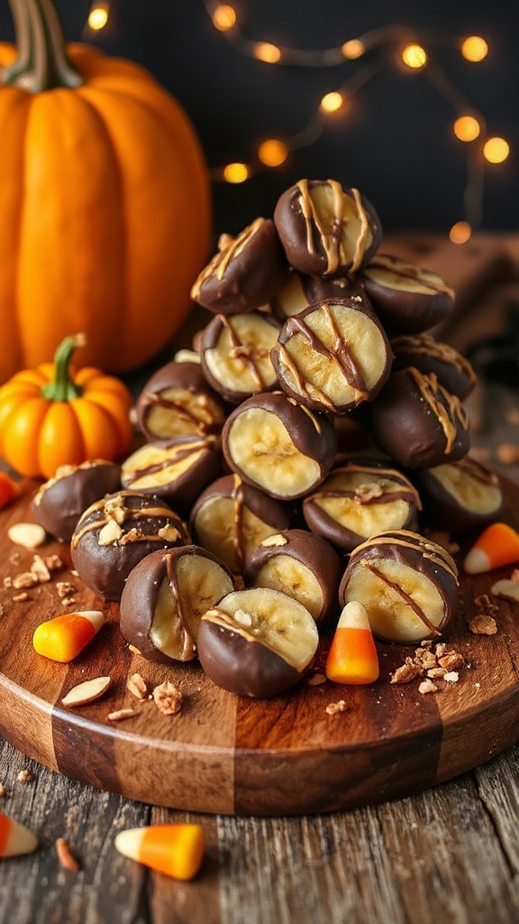 frozen banana almond snacks