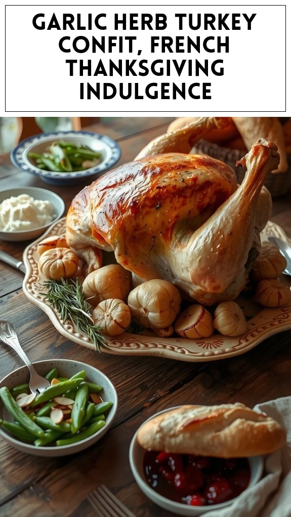 Garlic‑Herb Turkey Confit, French Thanksgiving Indulgence