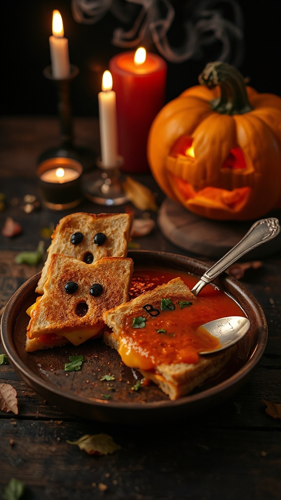 ghost shaped comfort food delight