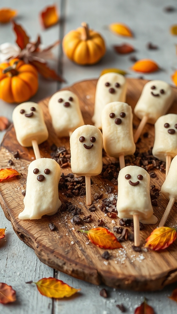 ghostly banana halloween treats