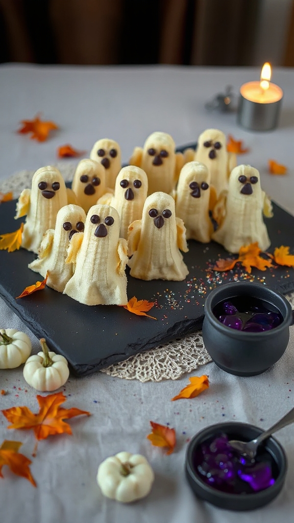 ghostly bananas halloween treats
