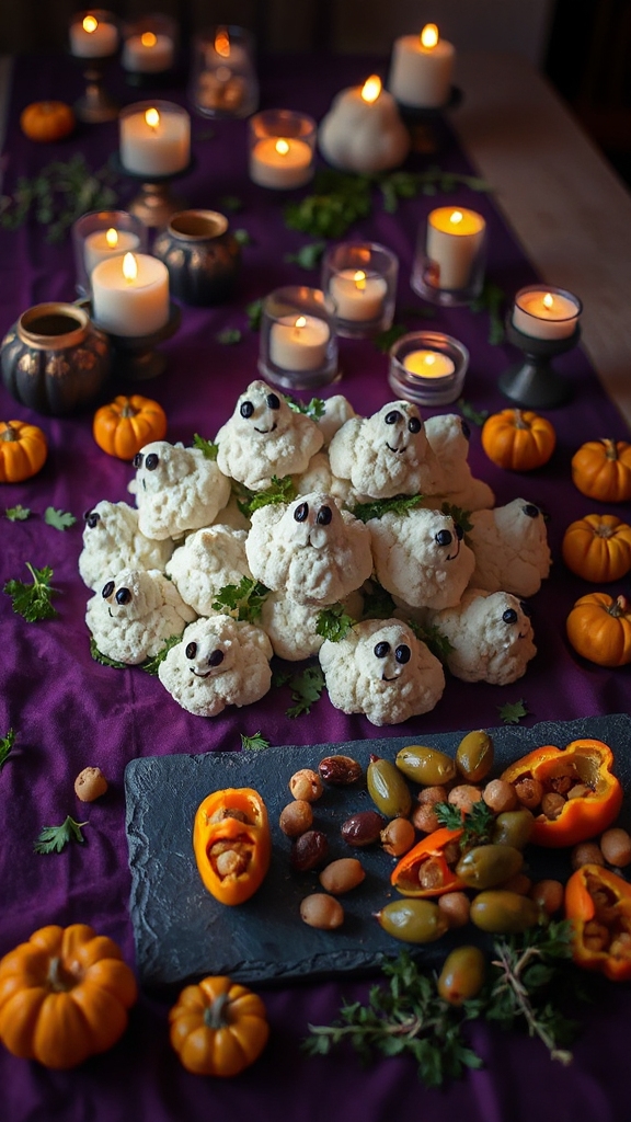 ghostly cauliflower bites recipe