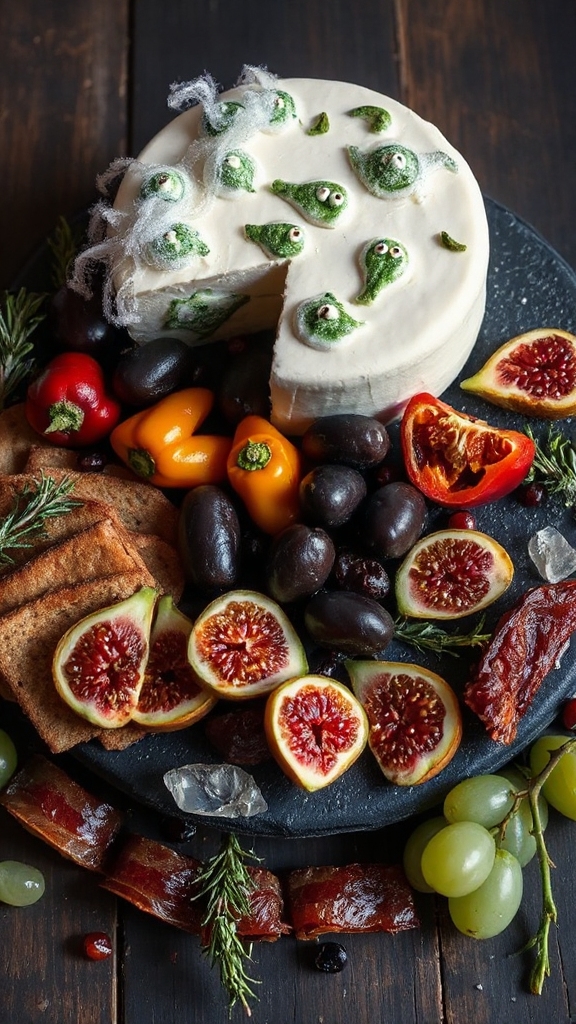 ghostly cheese board delight