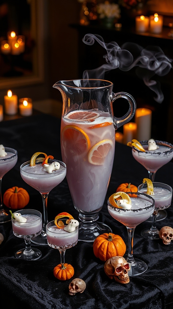 ghostly greyhound halloween cocktail