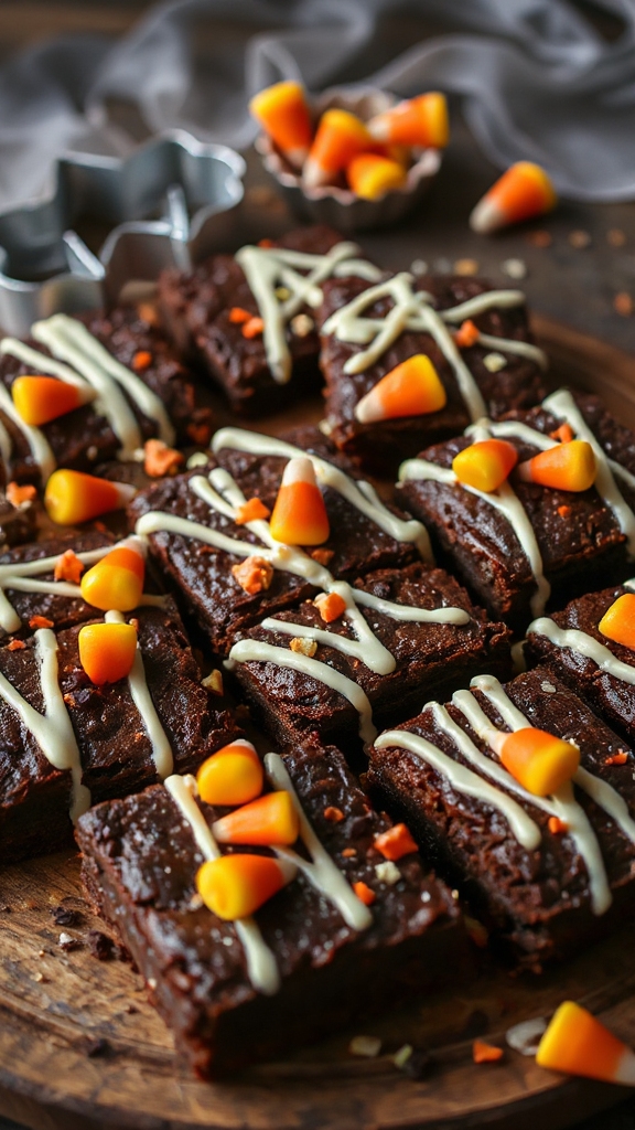 ghostly halloween brownie treats