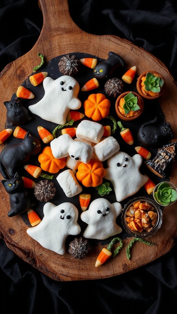 ghostly marshmallow dessert treat