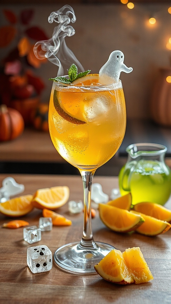 ghostly pineapple tequila spritz