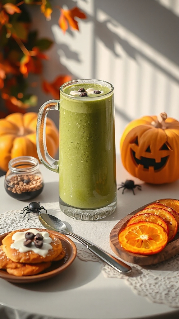 ghostly themed healthy smoothies