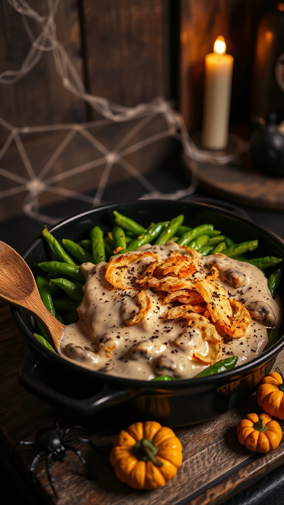 ghoulish green bean casserole