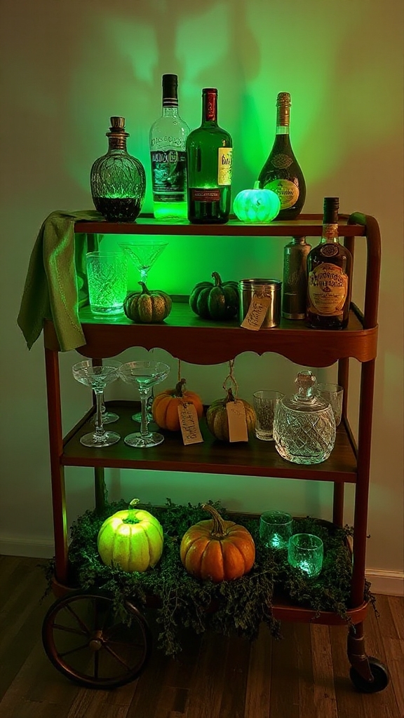 ghoulish green halloween punch