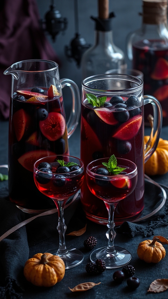 gloomy gooseberry halloween cocktail