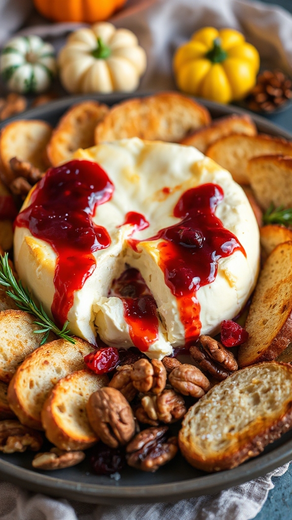 gooey baked brie appetizer