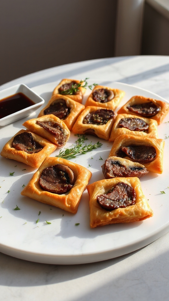 gourmet beef wellington bites