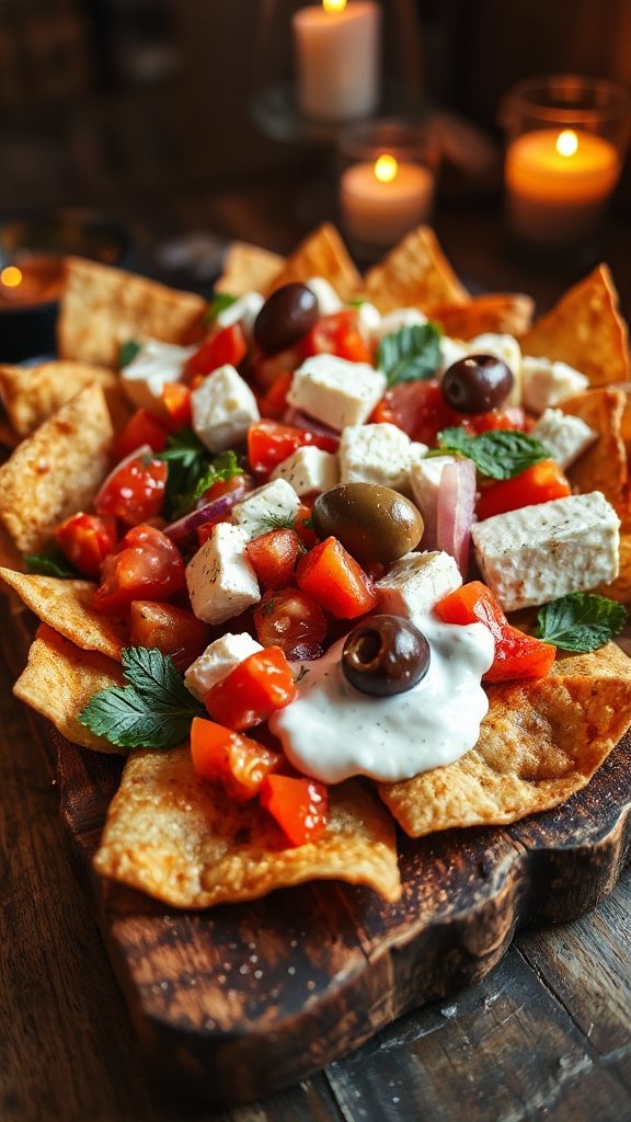 greek inspired flavorful nachos greek inspired flavorful nachos