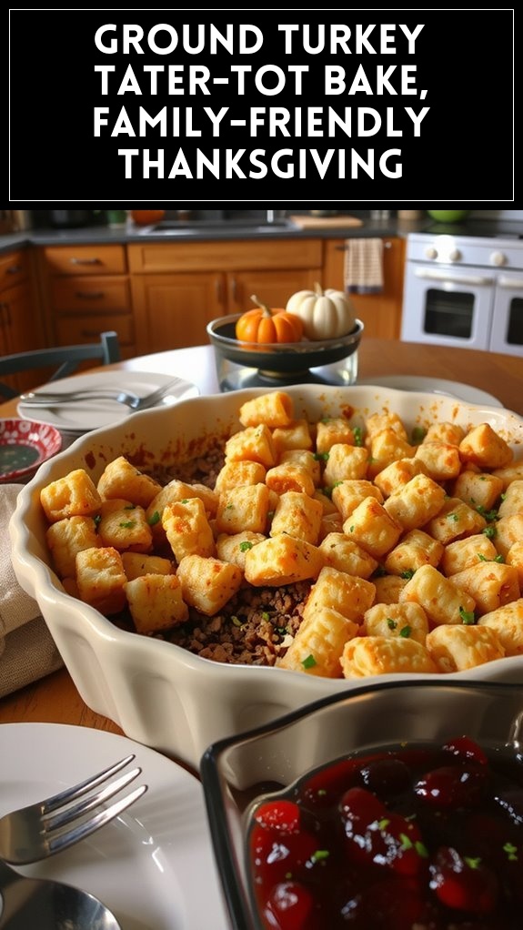 Ground Turkey Tater-Tot Bake, Family-Friendly Thanksgiving