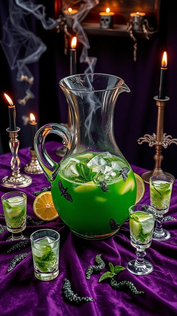 gruesome green halloween punch gruesome green halloween punch