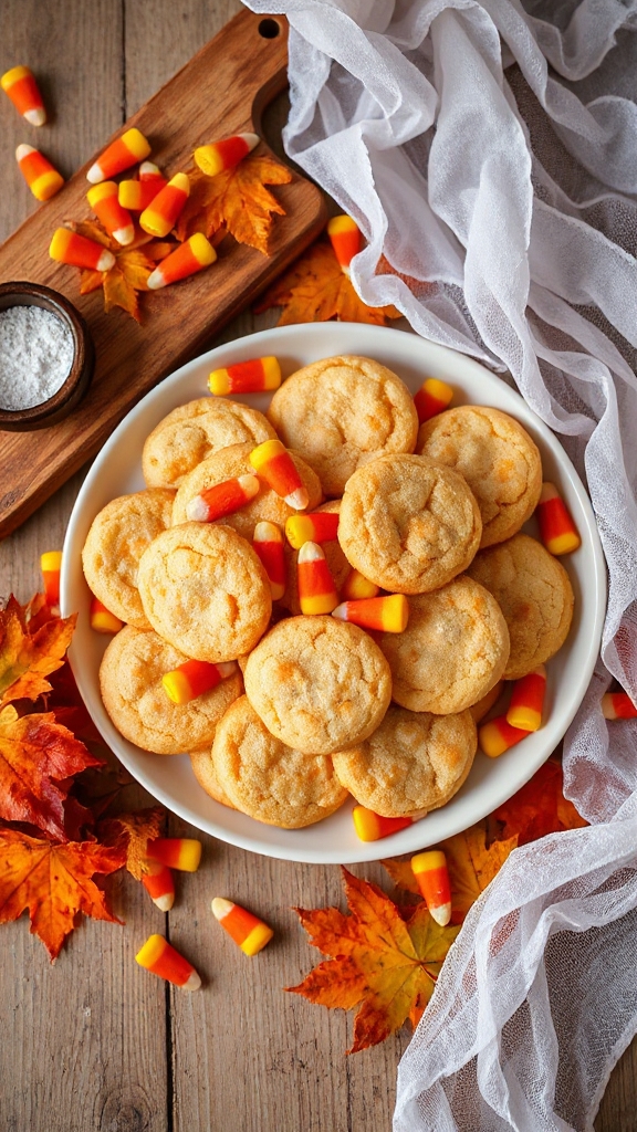 halloween candy corn cookies