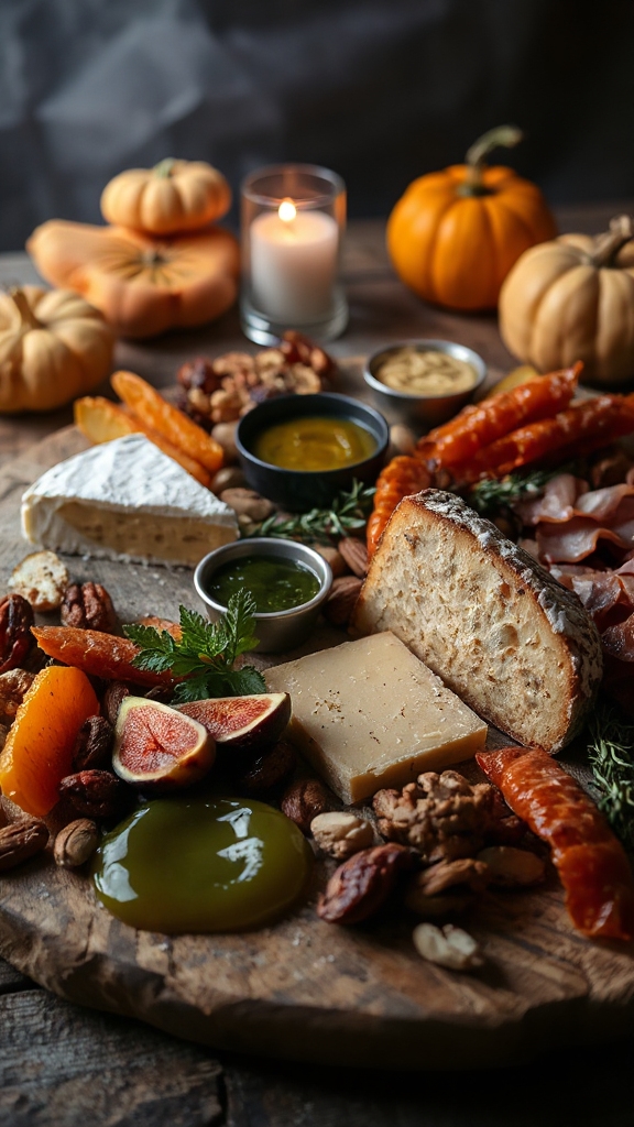 halloween cheese charcuterie board