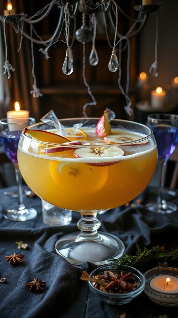 halloween floral citrus punch