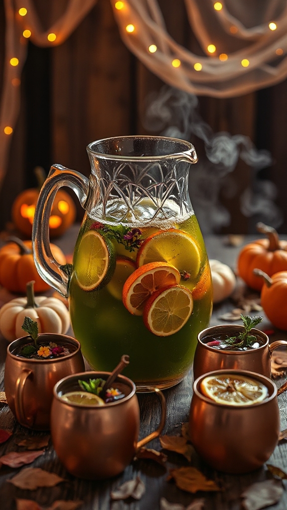 halloween inspired fall cocktail