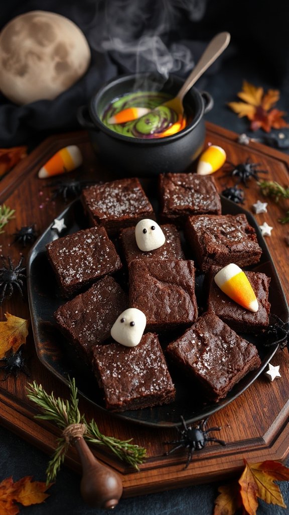 halloween inspired fudgy brownies halloween inspired fudgy brownies