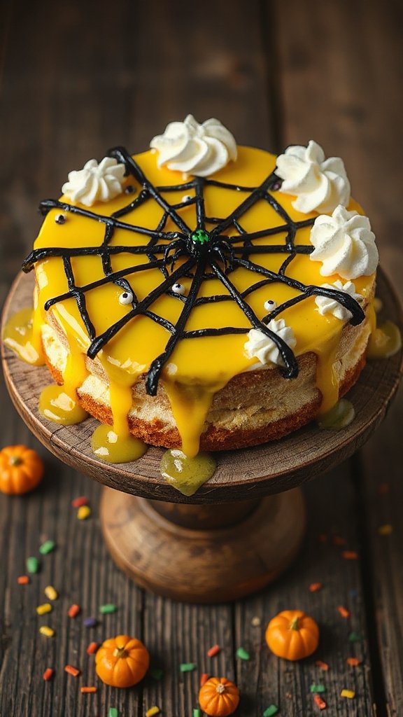 halloween lemon poke cake halloween lemon poke cake