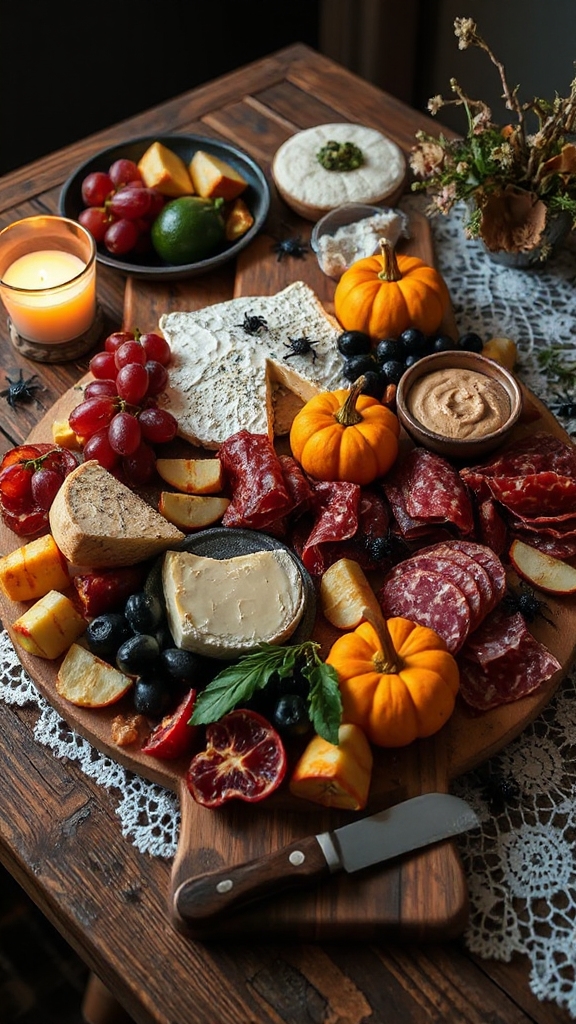 halloween meat cheese platter