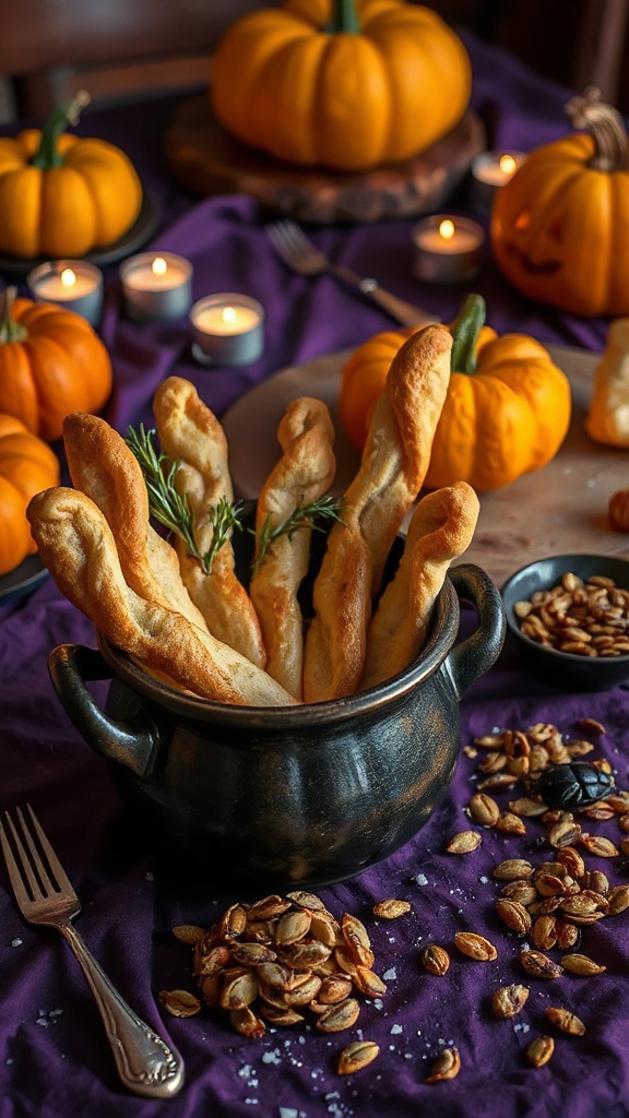 halloween themed breadsticks recipe