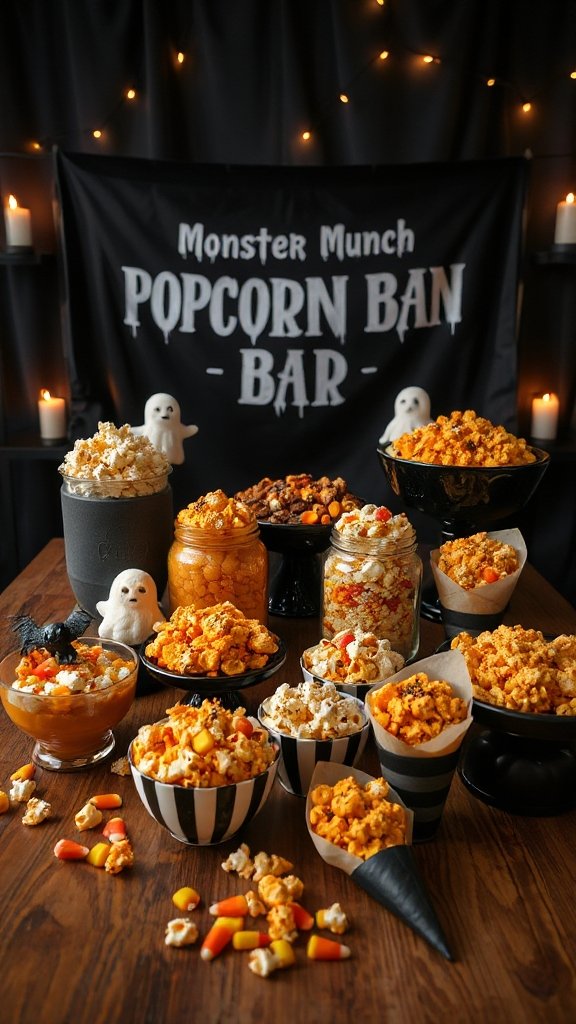 halloween themed popcorn snack halloween themed popcorn snack