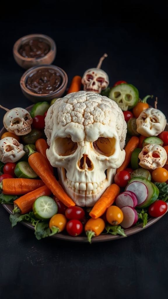 halloween veggie platter fun