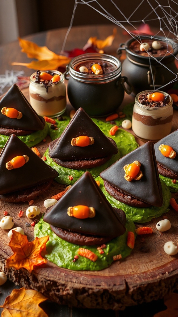 halloween witch hat cookies
