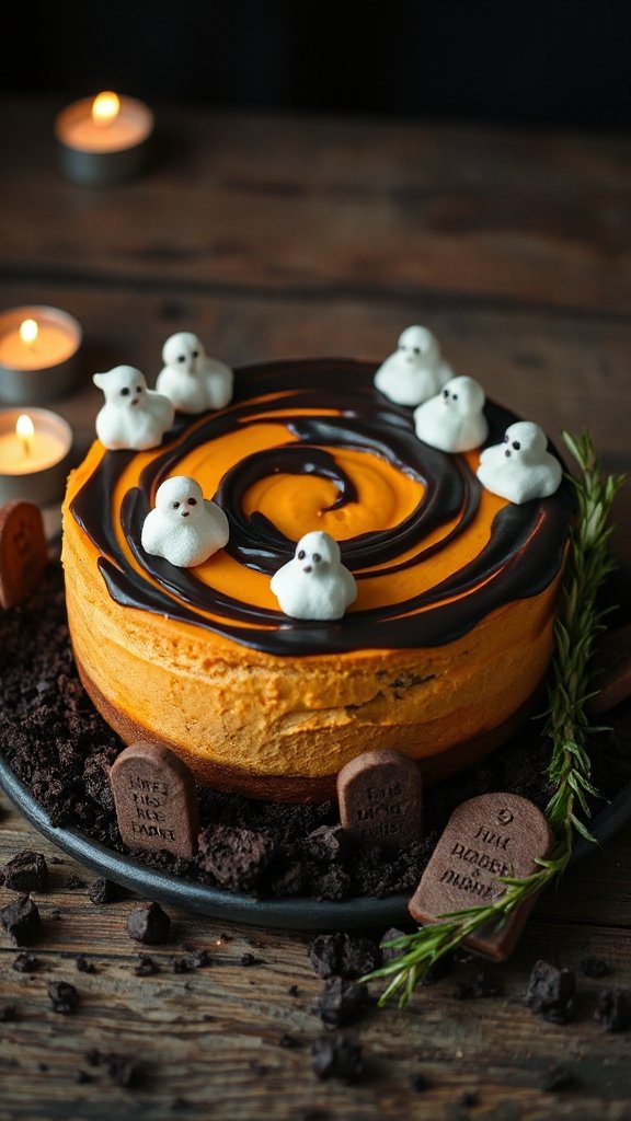 haunted graveyard cheesecake recipe