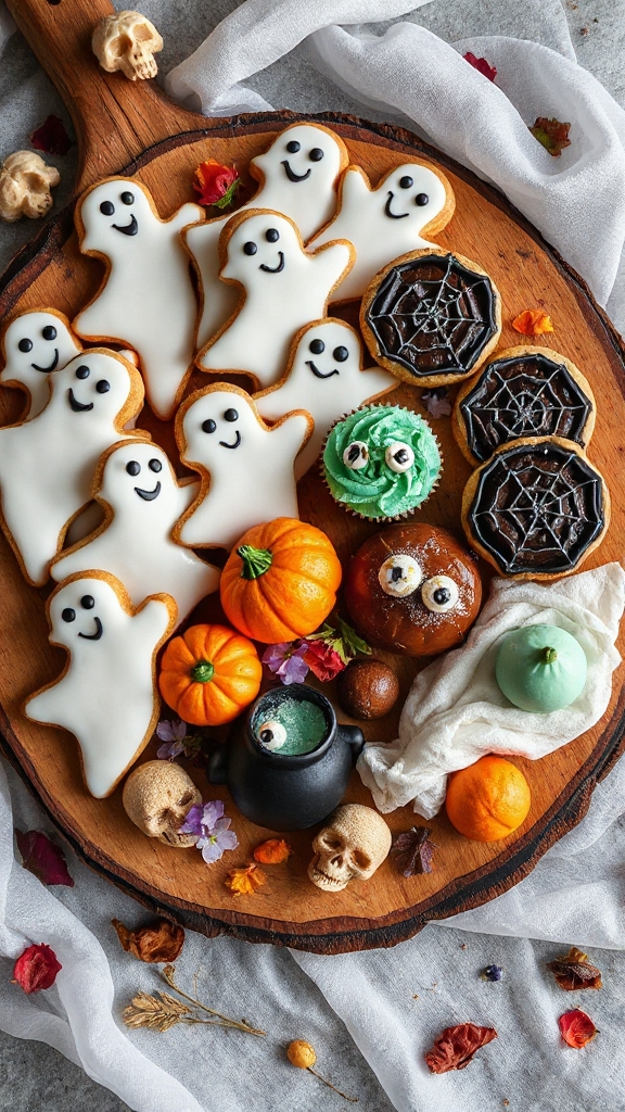 haunted halloween gingerbread cookies