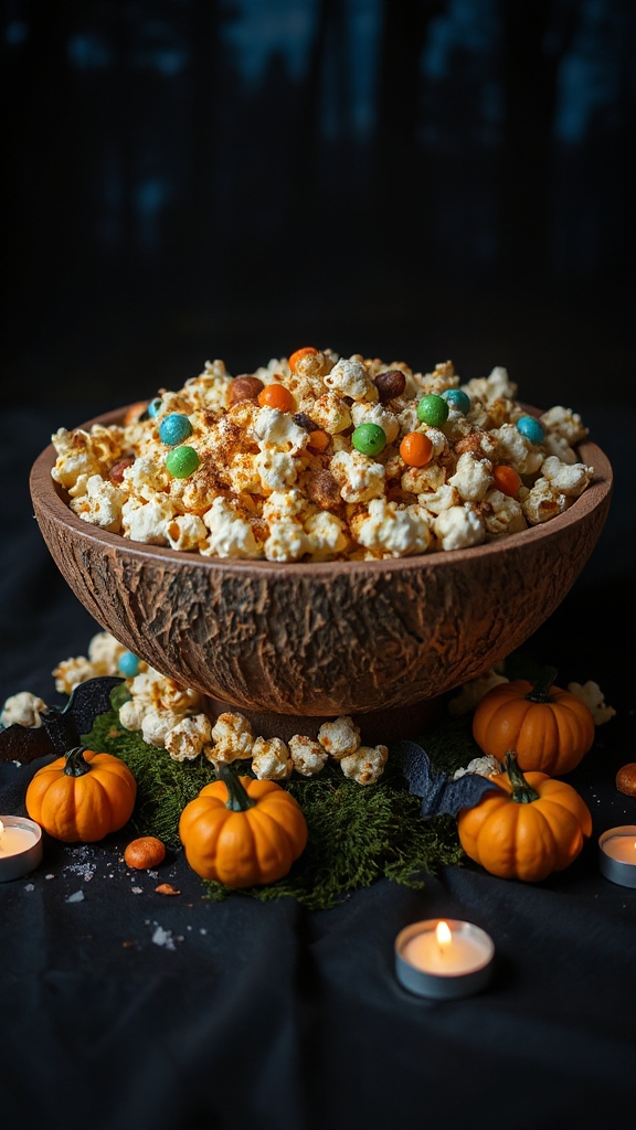 haunted halloween popcorn recipe