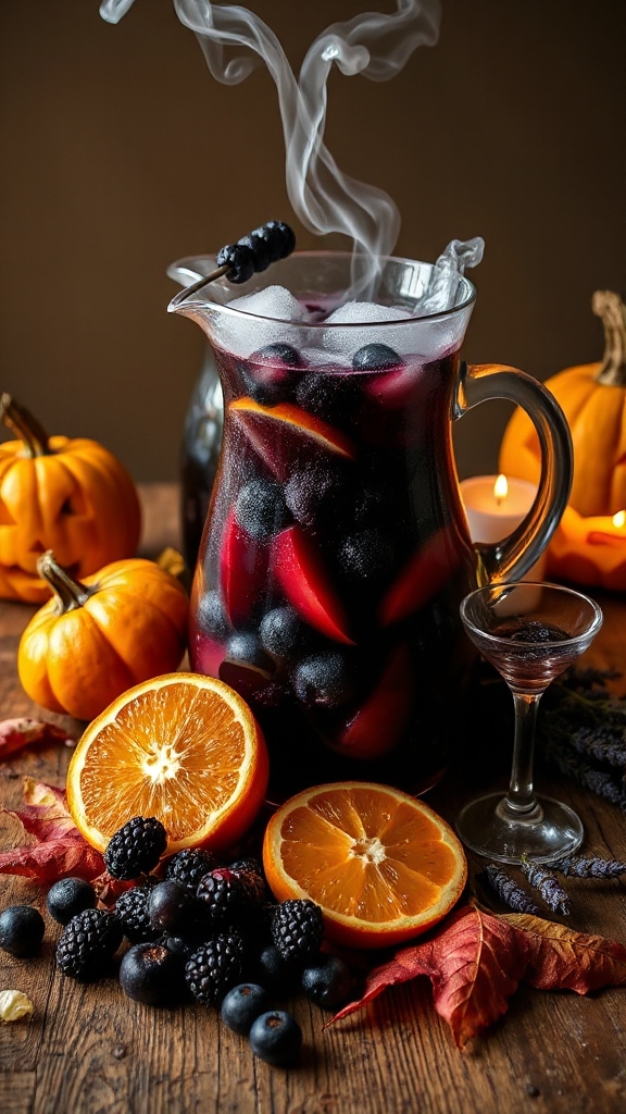 haunted plum elderberry cocktail
