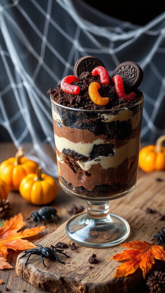hauntingly delicious brownie trifle