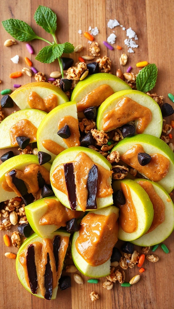healthy apple nachos delight