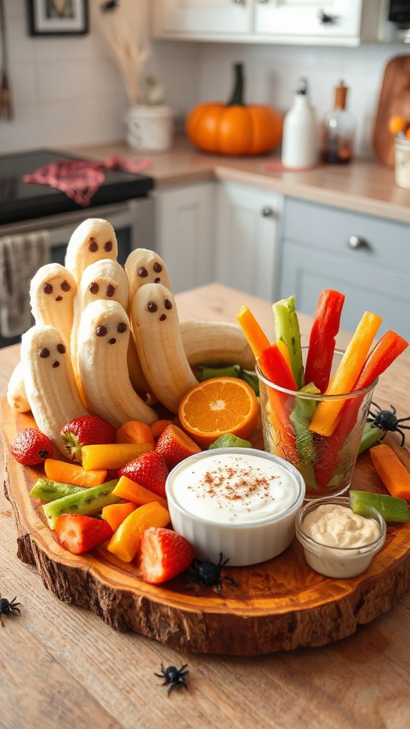 healthy halloween banana treats