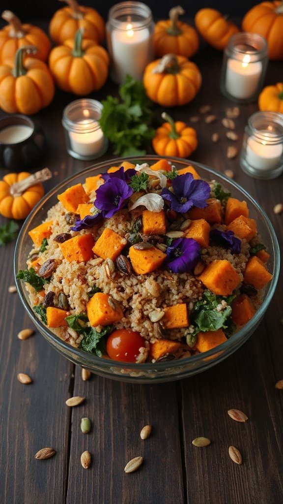healthy halloween quinoa salad healthy halloween quinoa salad