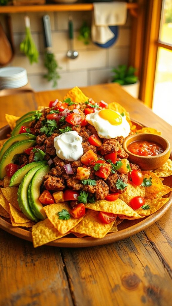 hearty breakfast nacho recipe hearty breakfast nacho recipe