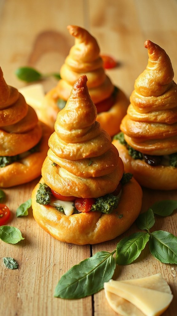 herb filled flaky pastries herb filled flaky pastries