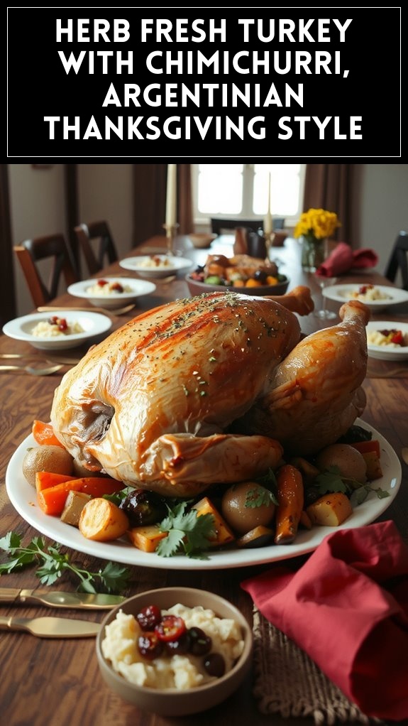 Herb‑Fresh Turkey With Chimichurri, Argentinian Thanksgiving Style