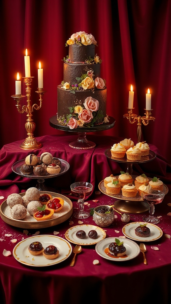 indulgent chocolate dessert night