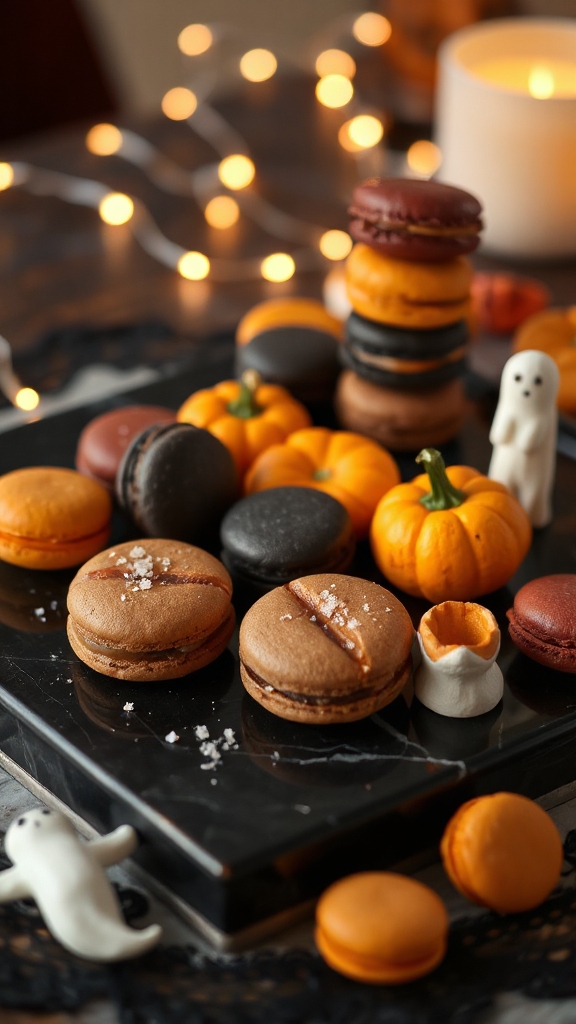 indulgent coffee caramel macaroons