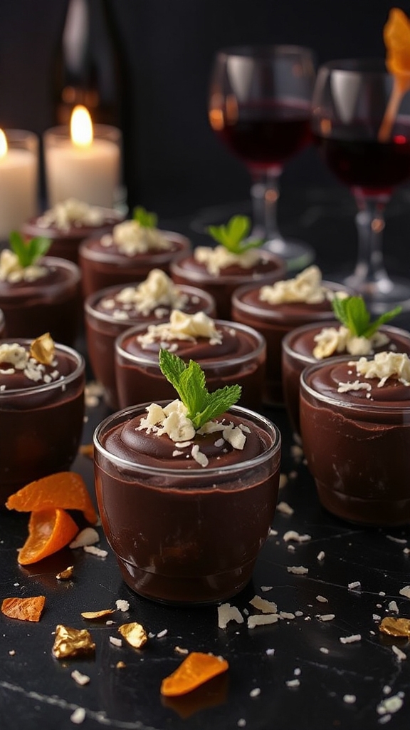 indulgent dark chocolate mousse