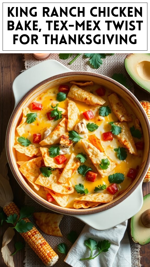 King Ranch Chicken Bake, Tex-Mex Twist for Thanksgiving
